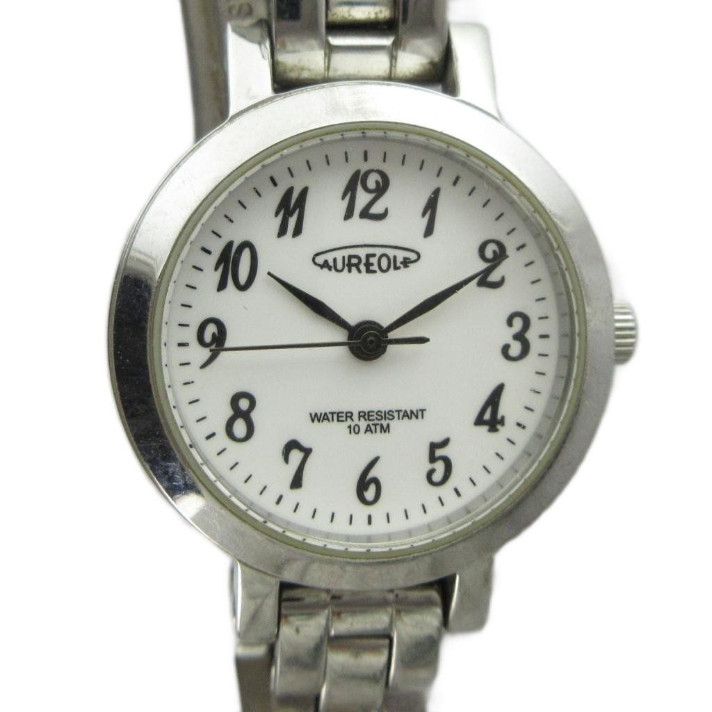 Aureole Quartz White Dial Wristwatch