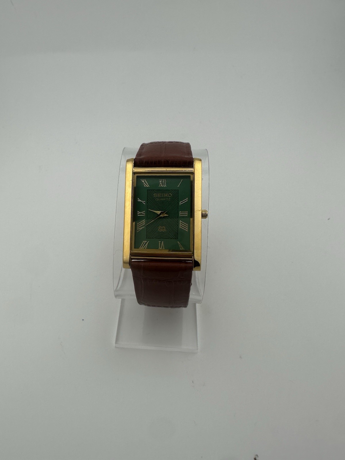 GREEN Vintage Seiko Slim Quartz men’s Wrist Watch
