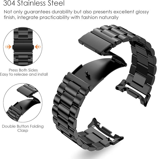 Metal Band For Samsung Galaxy Watch 8 40mm 44mm/Classic 46mm 2025 Bracelet Strap