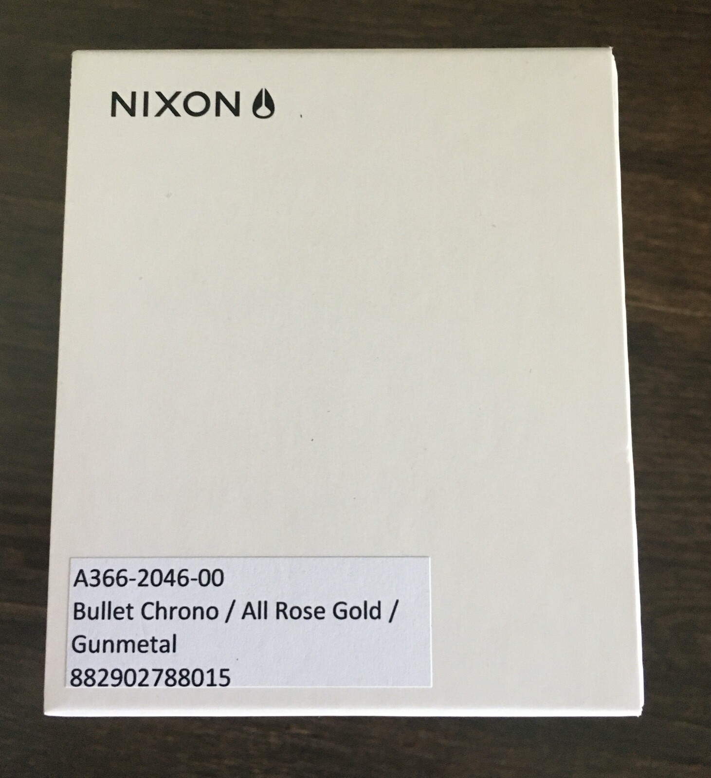 Nixon Bullet Chronograph Rose Gold / Gunmetal Watch, 42mm, A366 2046, NIB