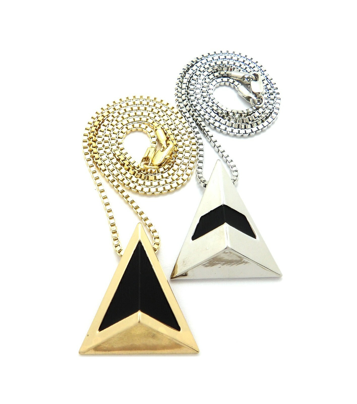 Daft Punk Get Lucky Pendant & 18″ 20″ 24″ Box Chain Chain Hip Hop Necklace Set