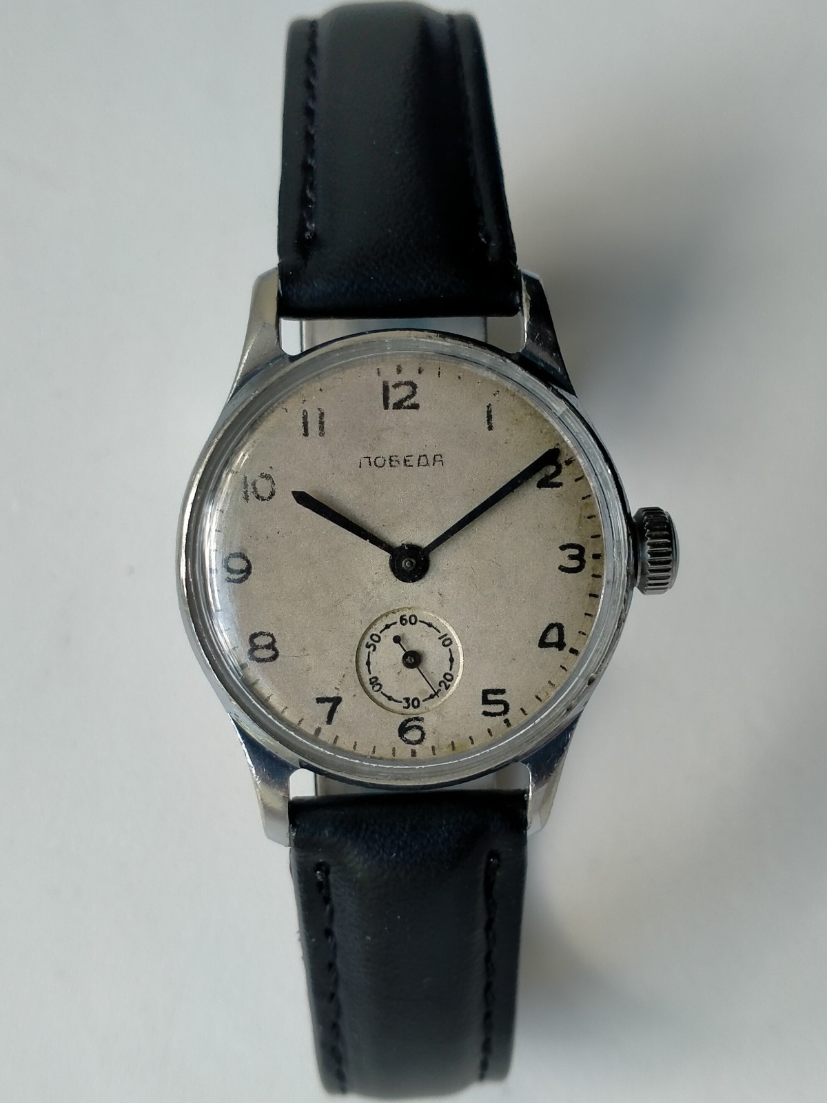 Pobeda 2602 Screw-Down Caseback Vintage Original Soviet Watch ChChZ 1955