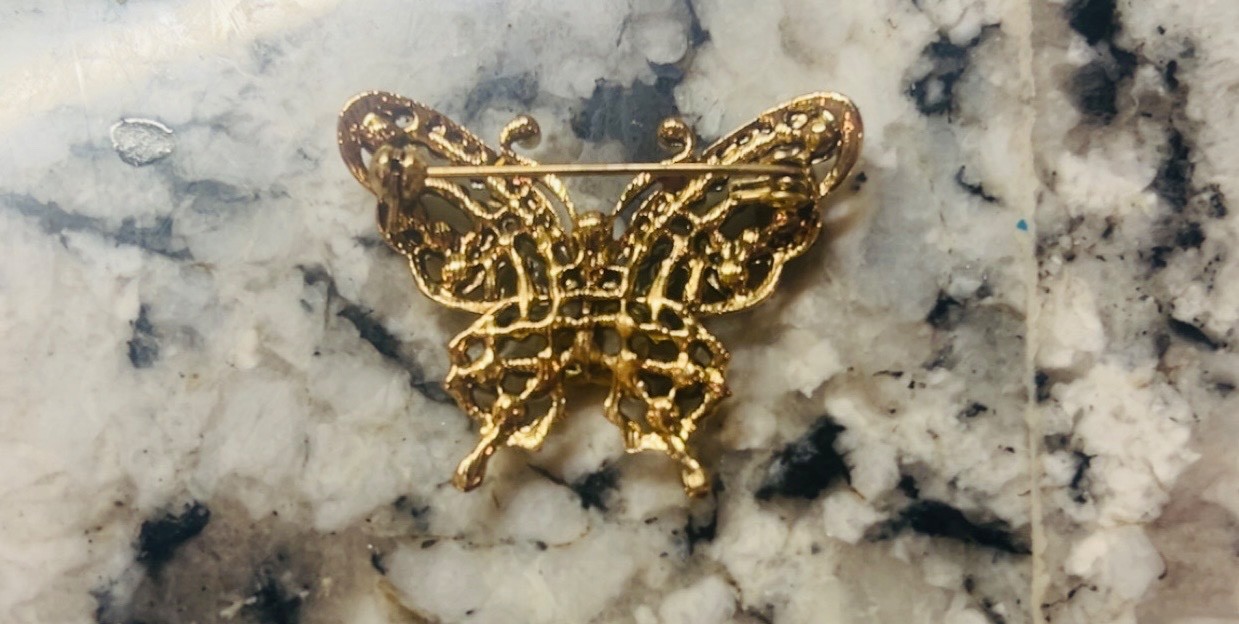 Stunning Repurposed GG Gucci Pearl Bee brooch