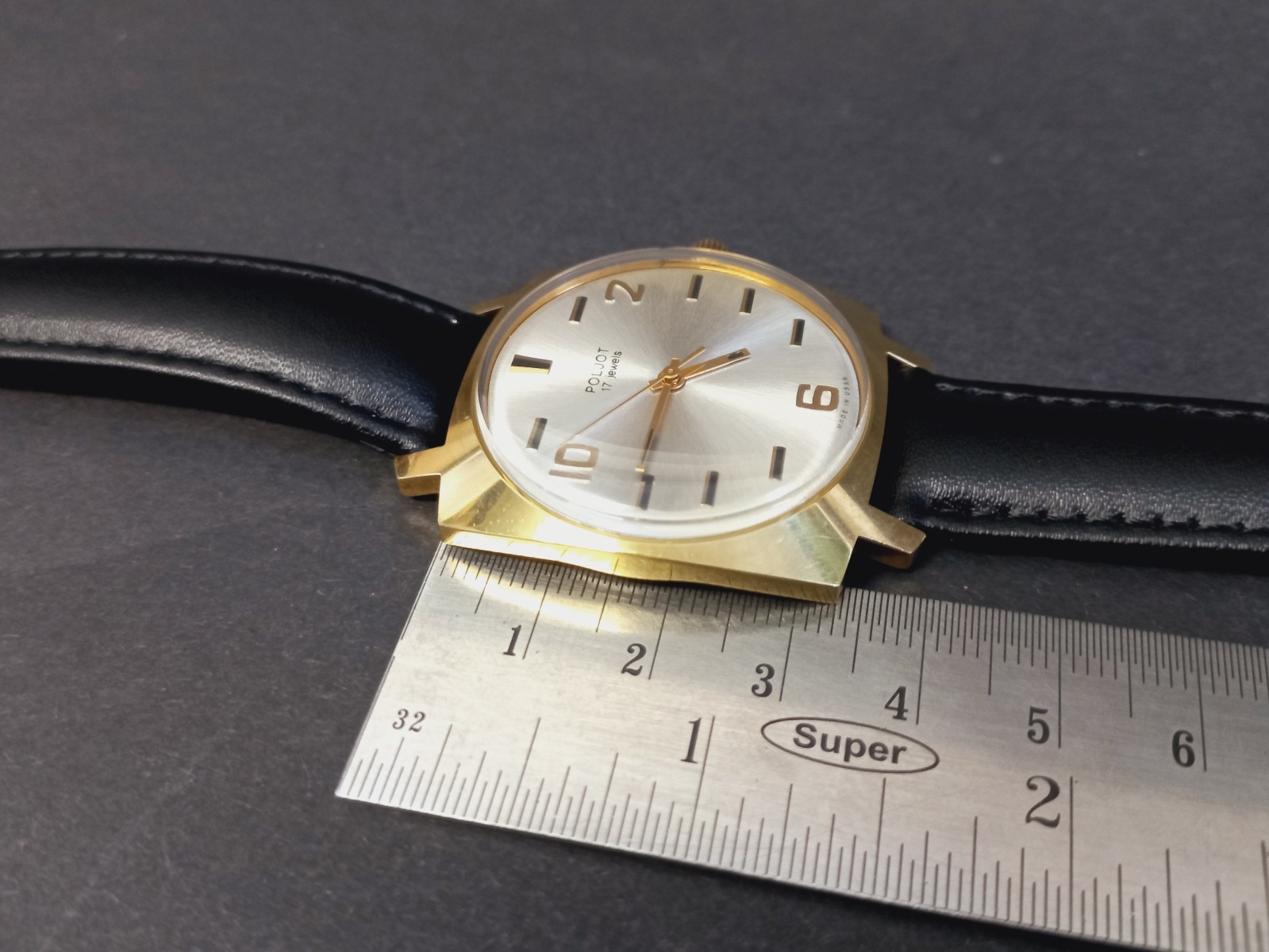 Soviet Vintage Watch Raketa, Rare Mechanical Gilded Watch USSR