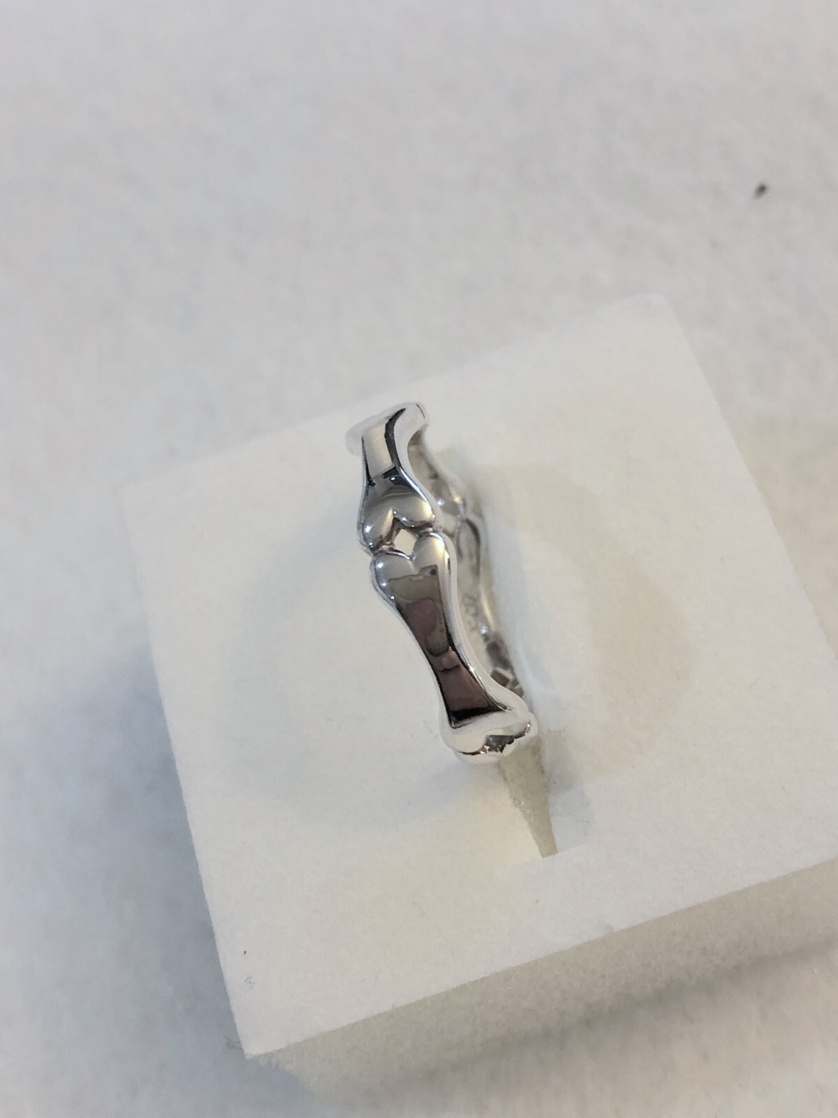 Wildthings Sterling Silver Dog Bone Ring Sizes 5-6-7-8-9