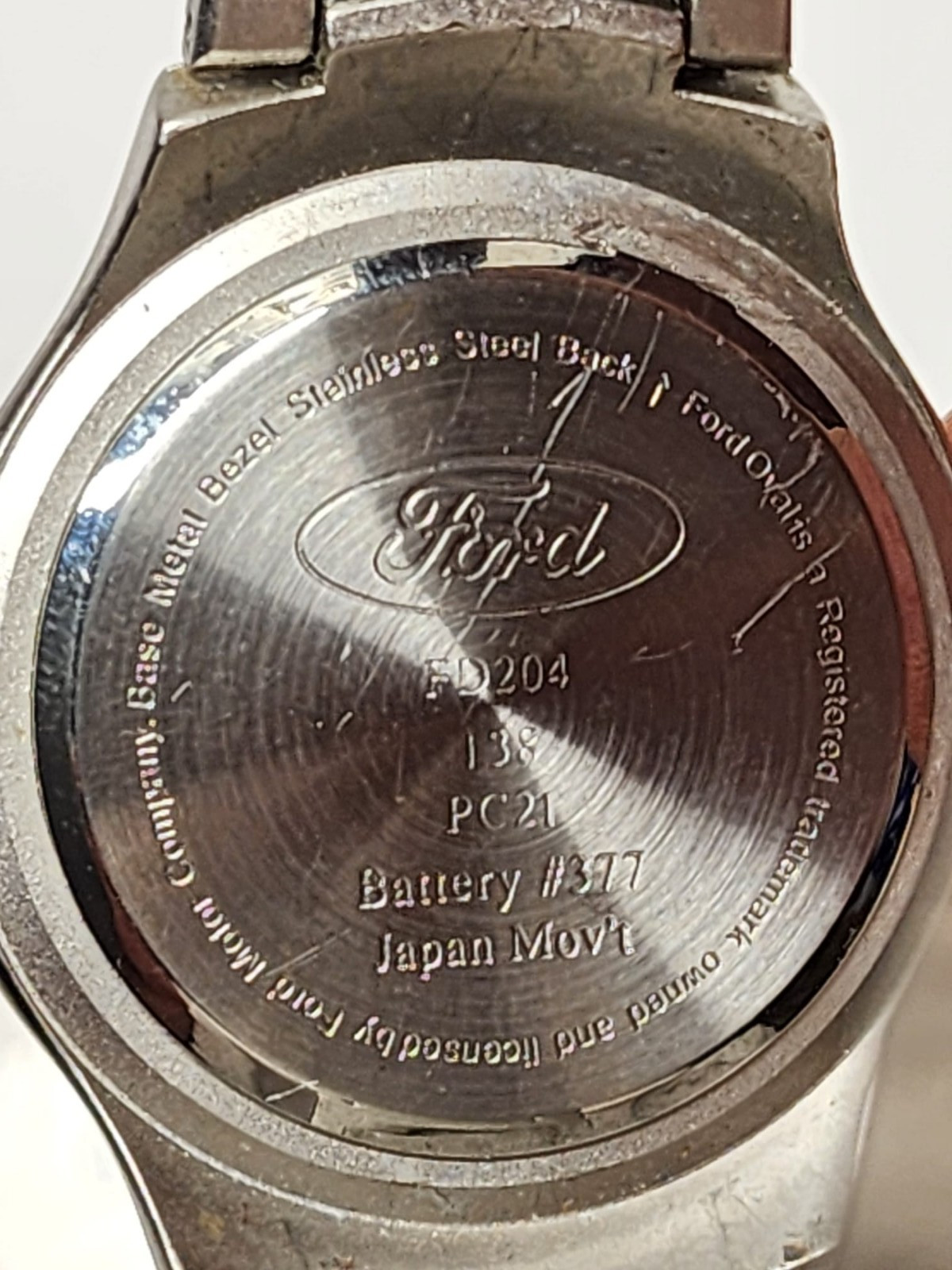 Ford Men’s Quartz Watch Stainless Steel FD204 Working
