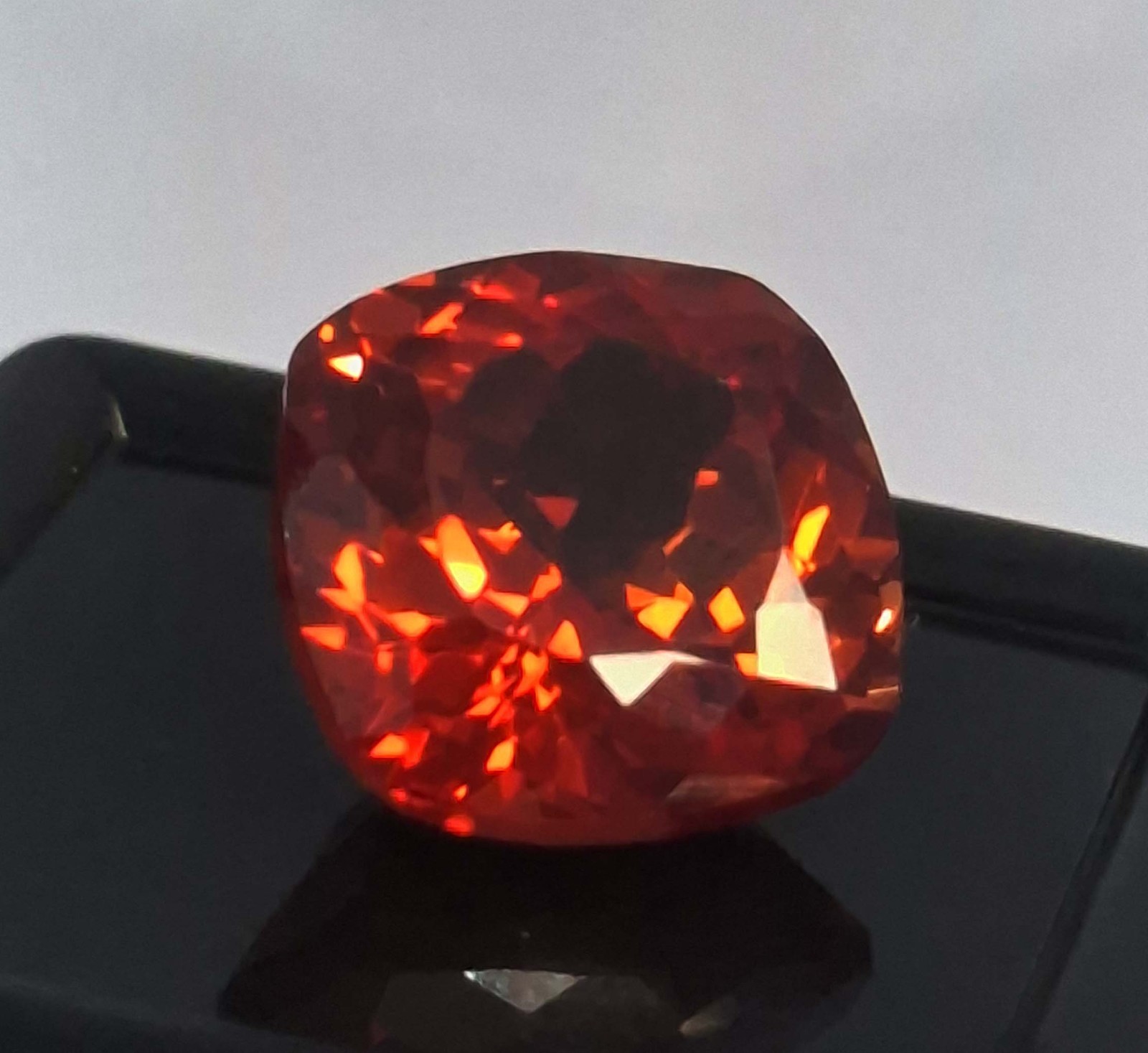 Mexican Fire Opal Cushion Cut 10-12 Ct Natural Loose Certified Gemstone TQ288 ID
