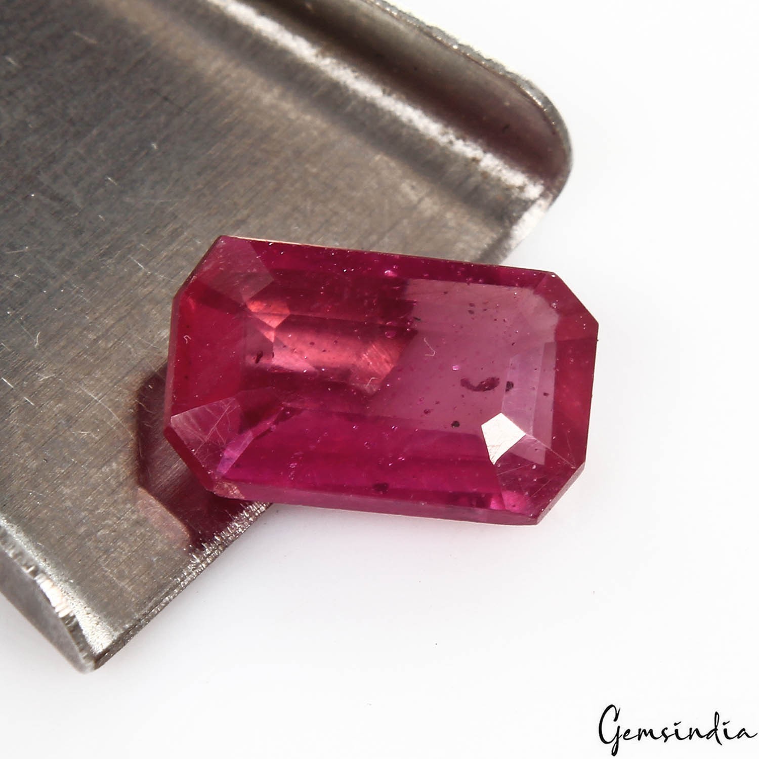 Natural Red Ruby Octagon Cut 4.60 Ct Certified Loose Gemstone Mozambique IGLI