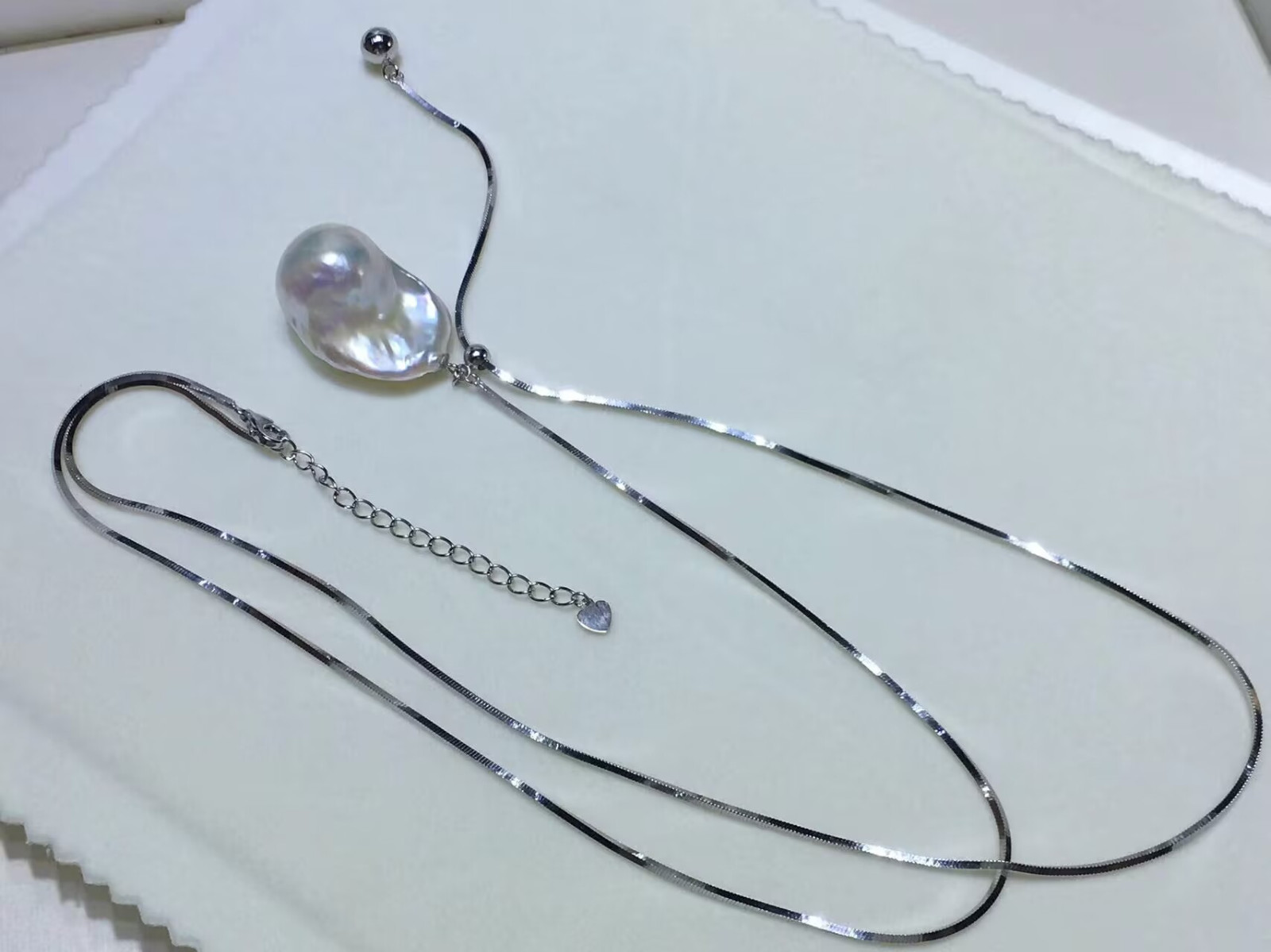 gorgeous 25*29mm south sea baroque white pearl pendant 925s(mr)