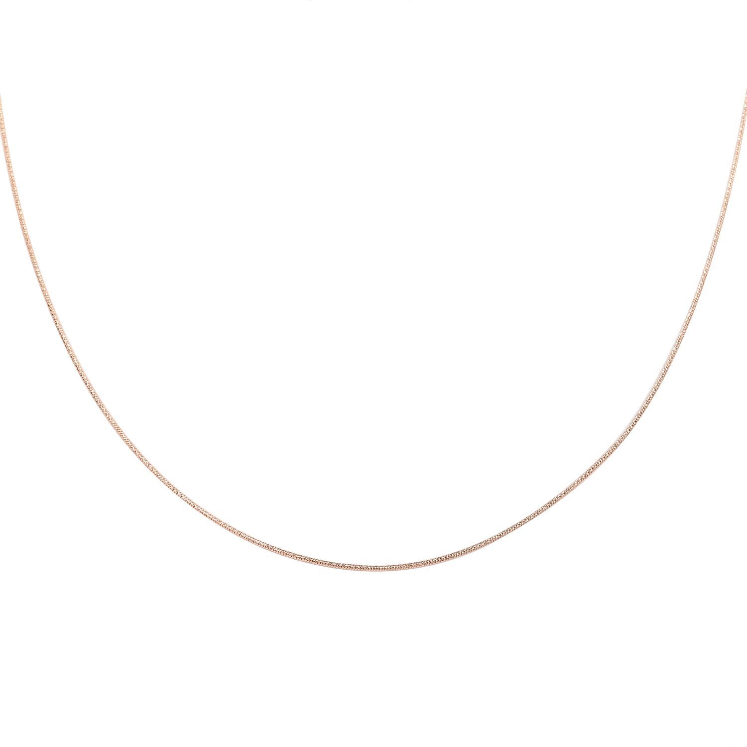 Italian Sparkle Necklace 30″ in 14K RG Plated Sterling Silver 3.5 Grams