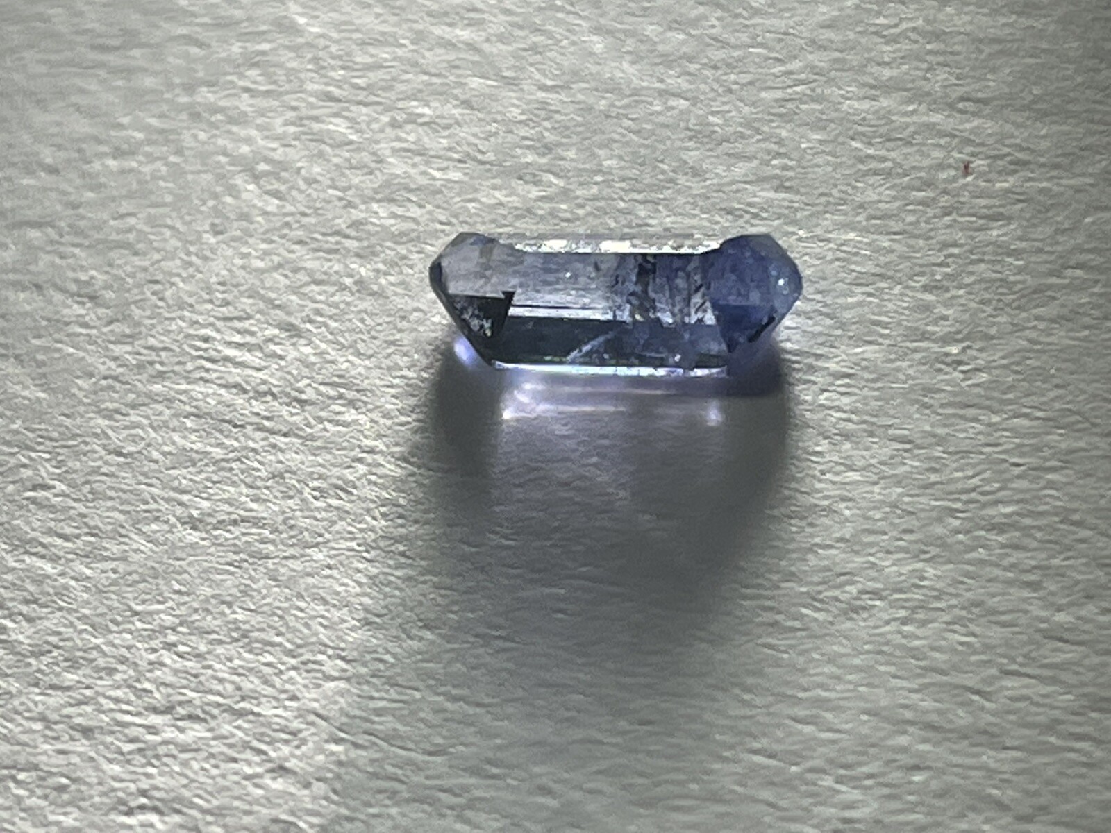 Benitoite from CA/USA fac cut in Germany 0.56ct 7.3x3mm Freeform