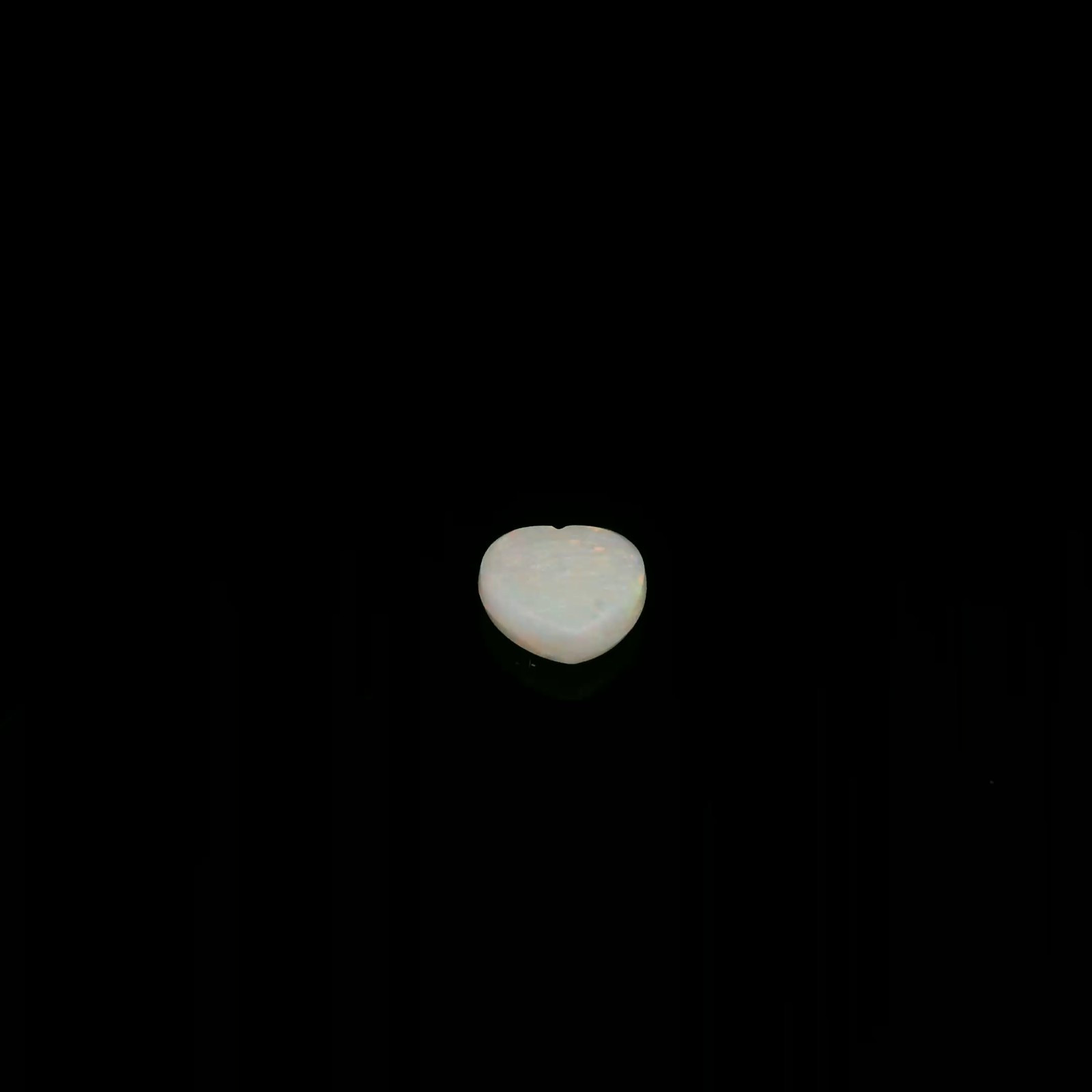0.46ct Heart Shape Genuine Natural Ethiopian Cabochon Opal 6 x 6 mm