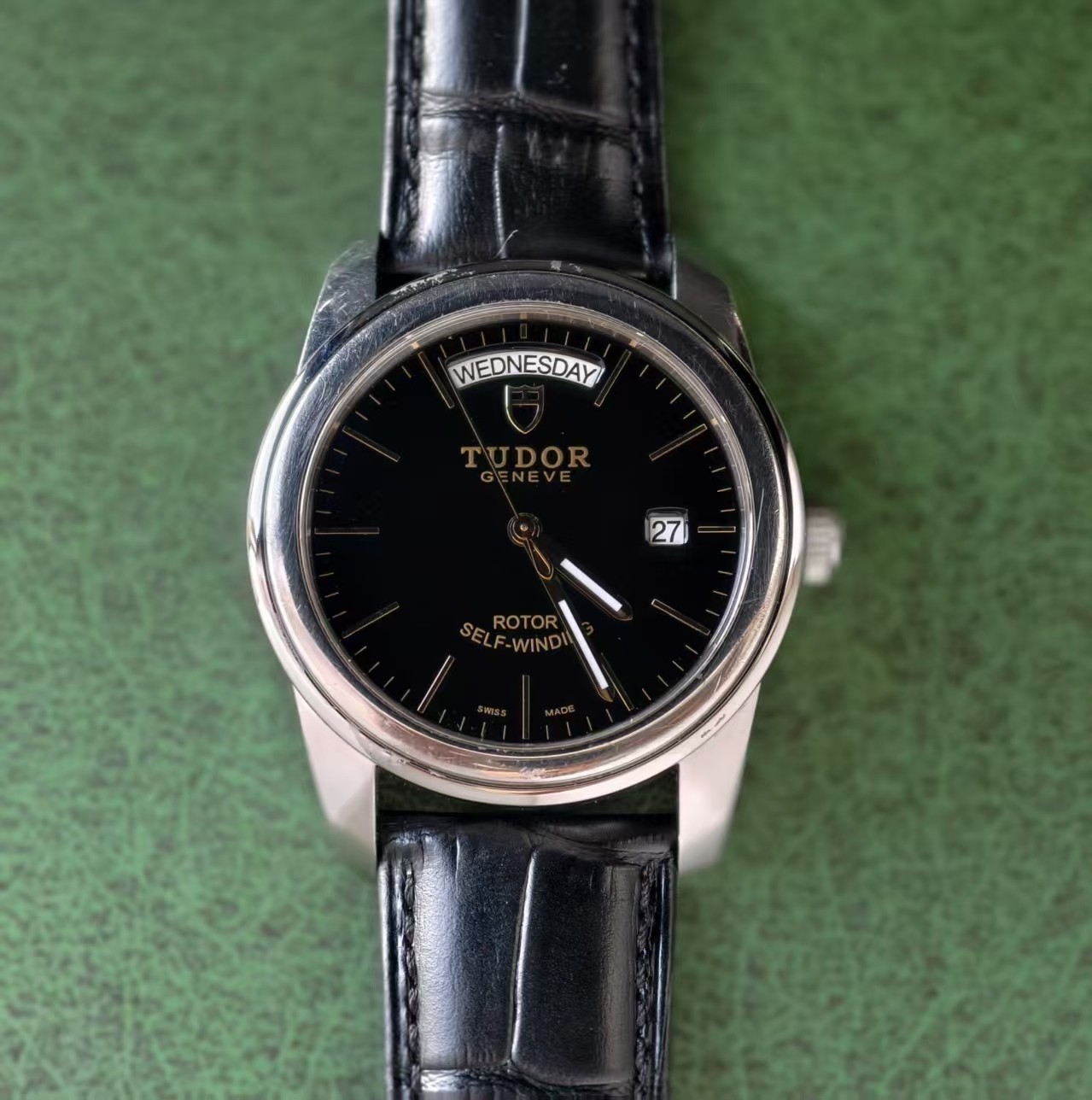 Tudor Black Dial Glamour M56003-0040 Men’s Watch Automatic 39mm Day Date