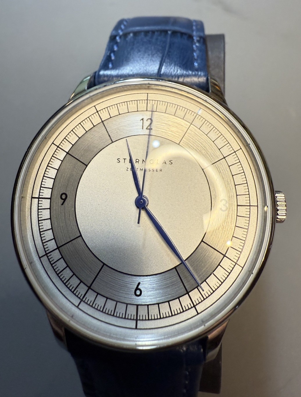 Sternglas Sedius White/Silver Dial Mega Quartz –S01-SD01-HE02 – Box & Papers