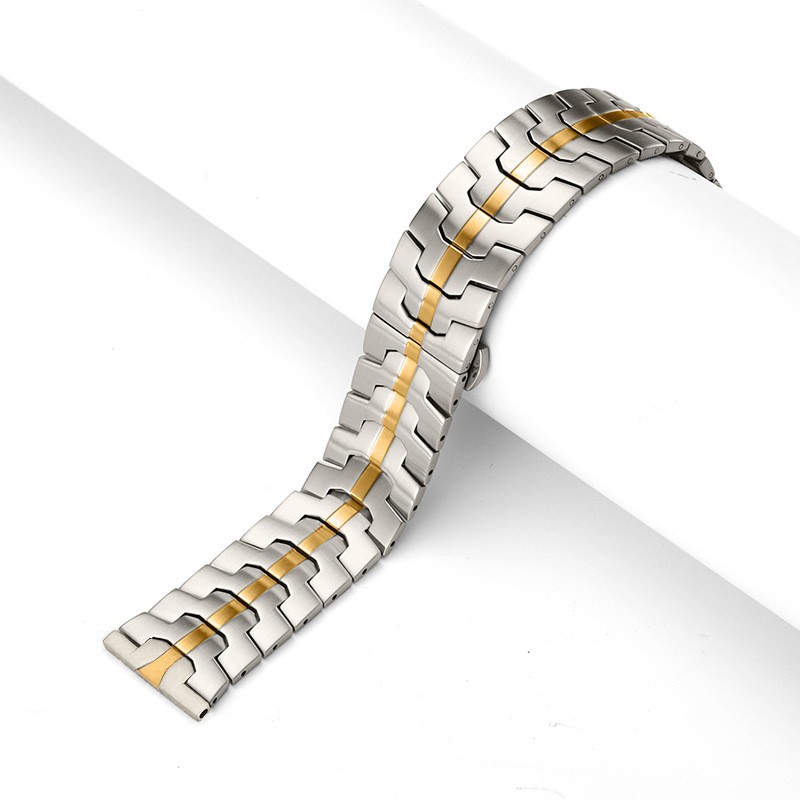 Quality Solid Stainless Steel Watch Strap Men’s Fashion Metal Bracelet 20mm 22mm