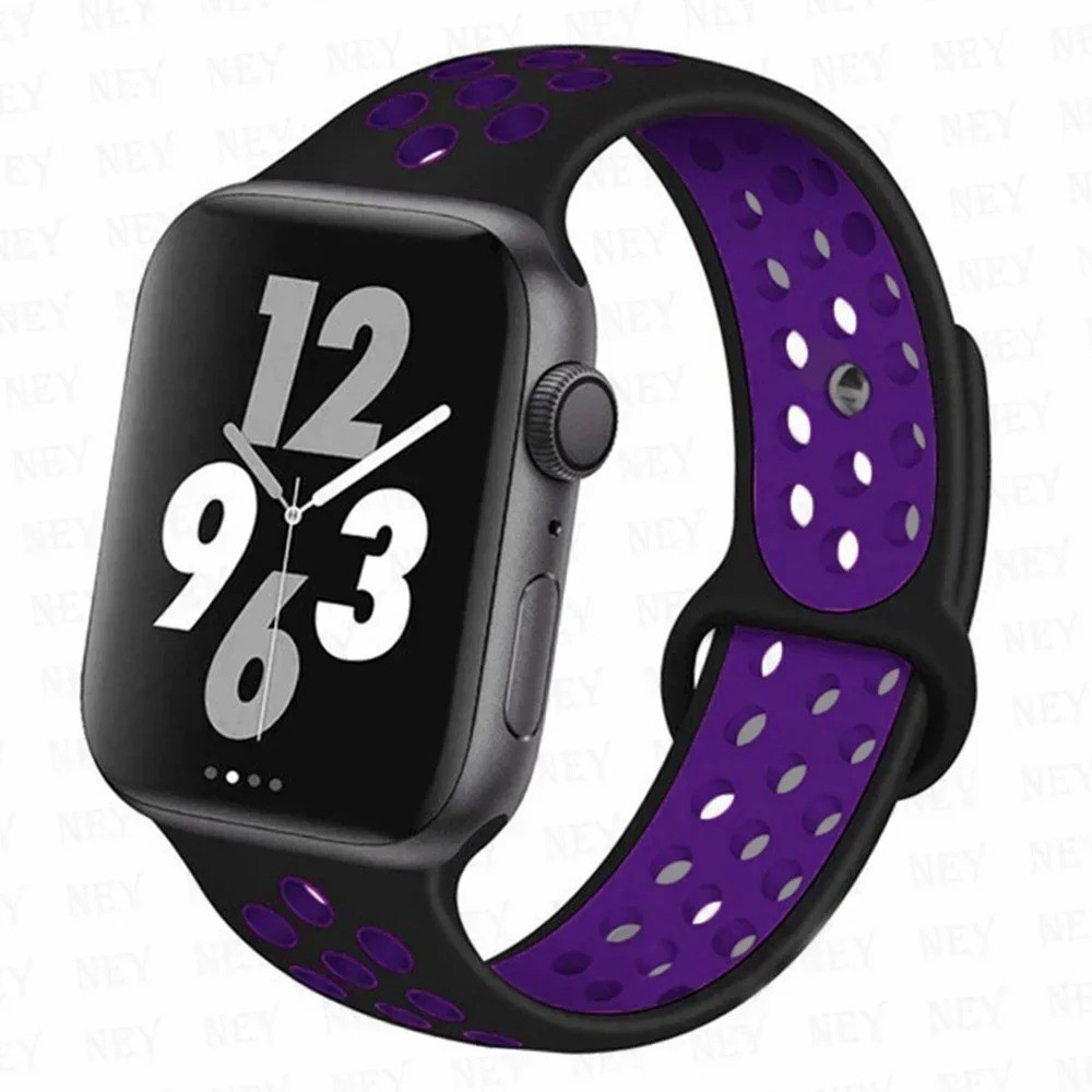 Silicone Sport Straps For Apple Watch Band 45mm 44mm Ultra2 49mm 38/40mm 41mm 42