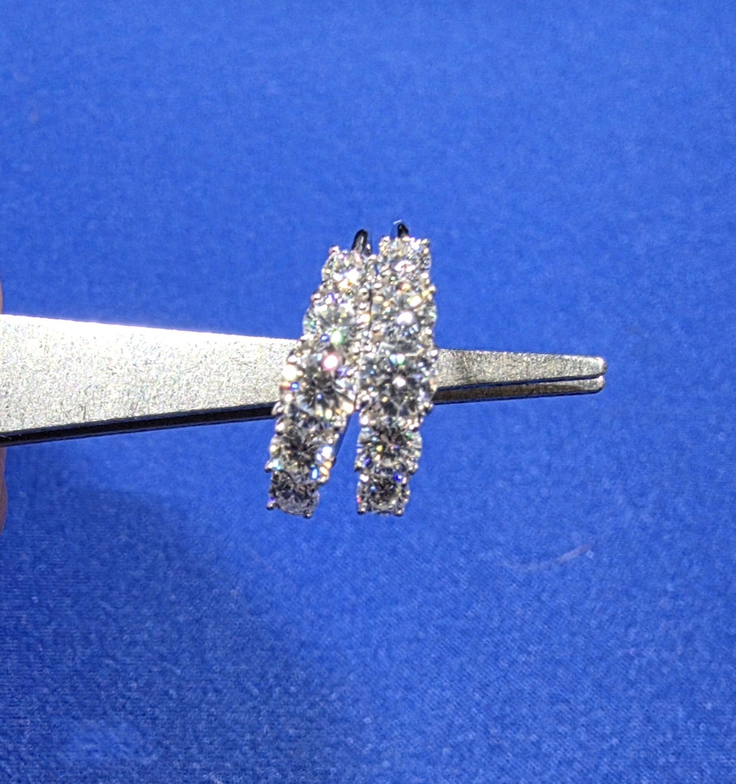 1ct 2ct Real Moissanite Hoop Earrings 925 Sterling Silver GRA Certified New USA