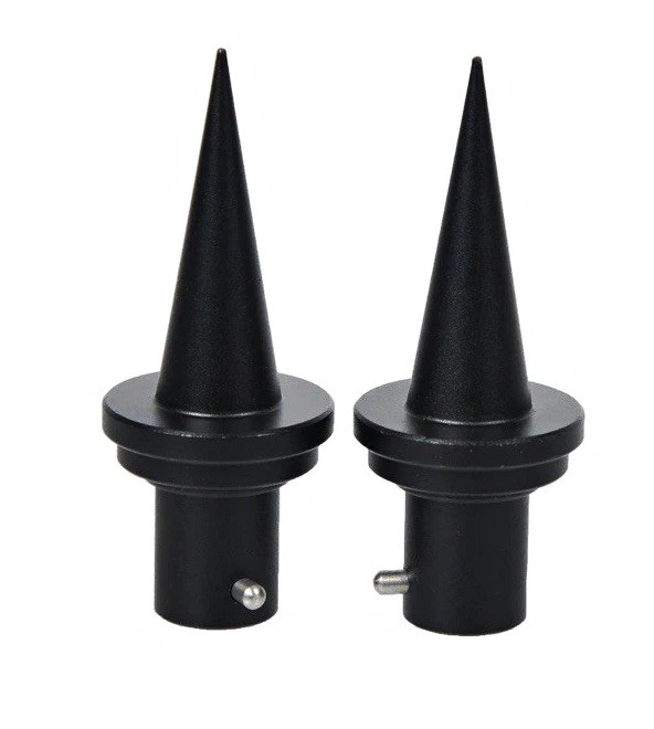 Bipod spikes all black for outdoor and indoor use