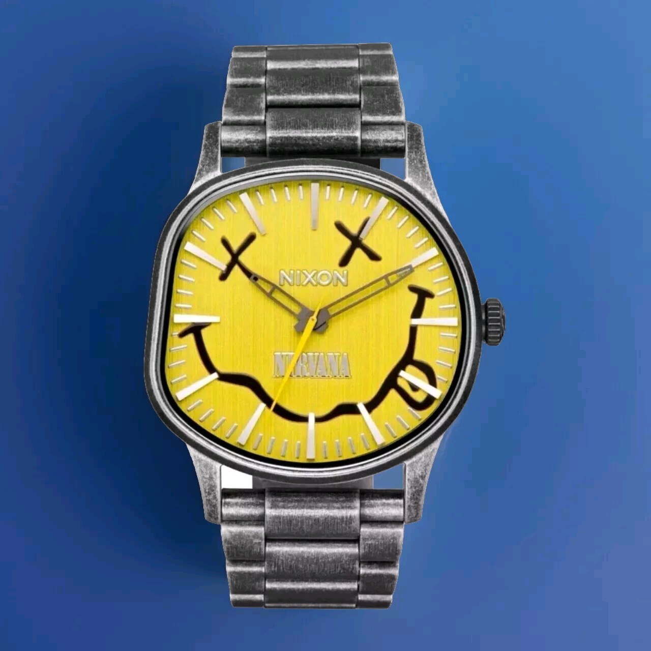 Nirvana Nixon Sentry Wobble Yellow Smiley Face Watch Sold Out Everywhere Rare