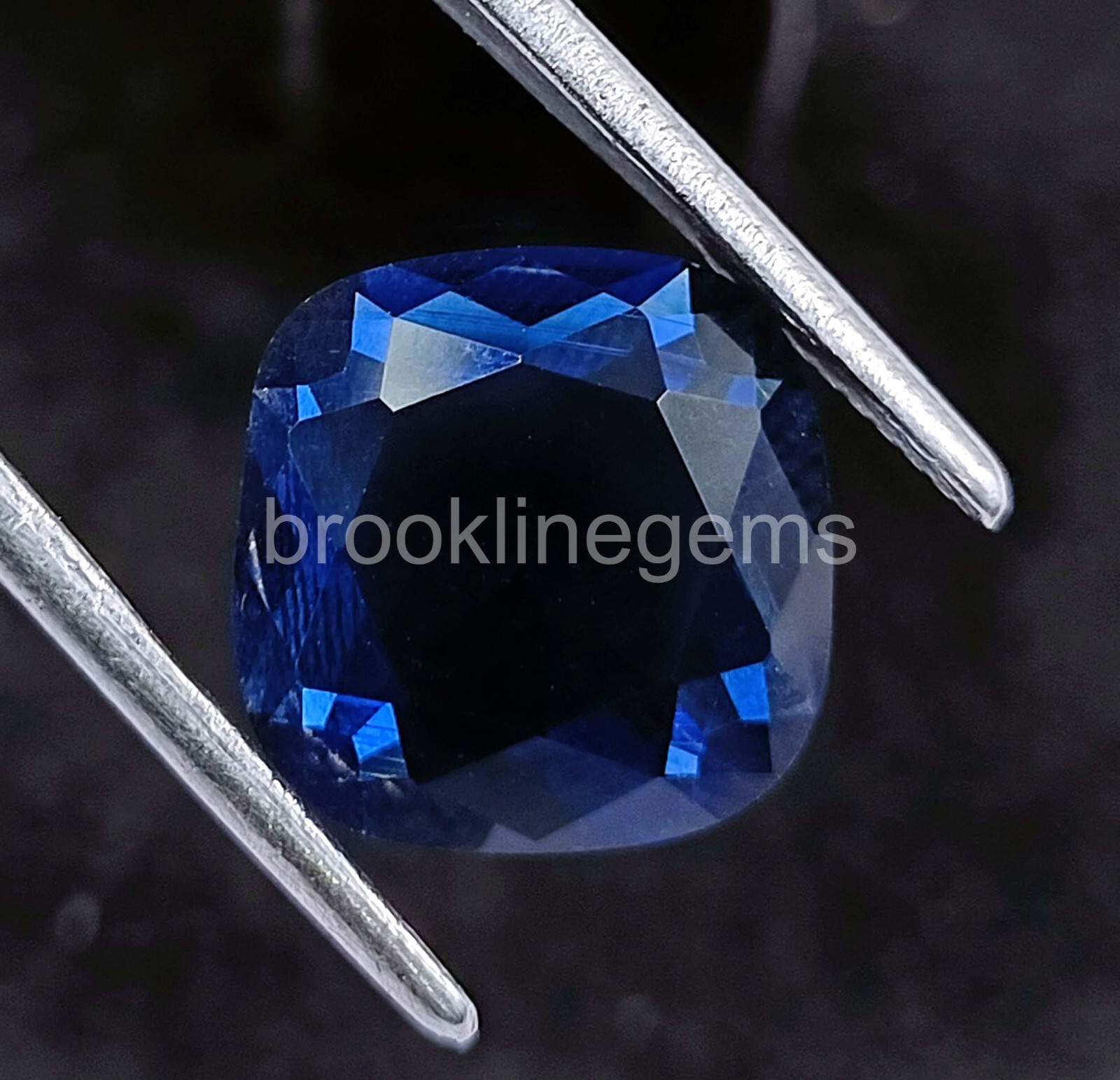 5 Ct Princess Cut Natural Blue Sapphire EGL Certified Loose Gemstone 4RDQ