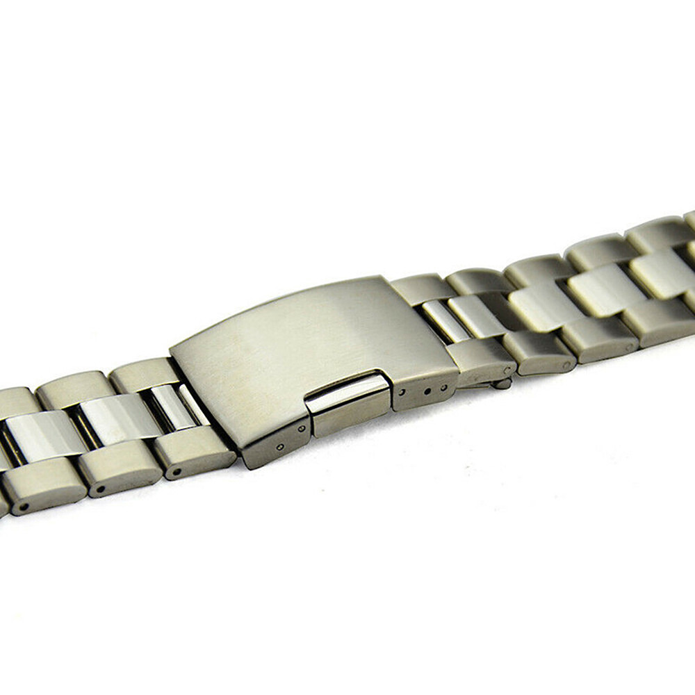Men’s 316L Pure Solid Stainless Steel Watch Strap Band 18 20 22 24 26 28 30mm