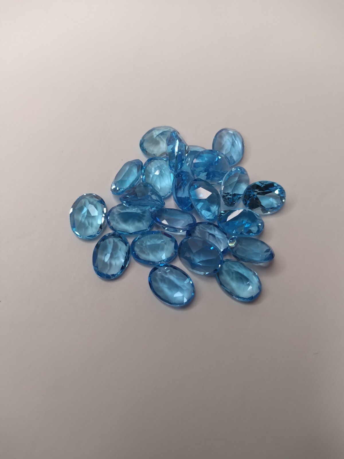 Swiss Blue Topaz! 8×6 mm Oval Faceted Cut Genuine AAA Quality 1.93Ct. Brazil