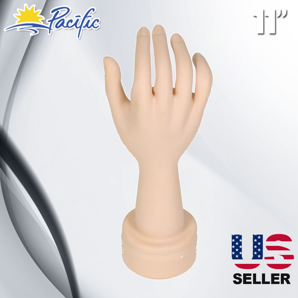 Mannequin movable Flexible Hand Display Jewelry Bracelet nail ring holder 1 pair