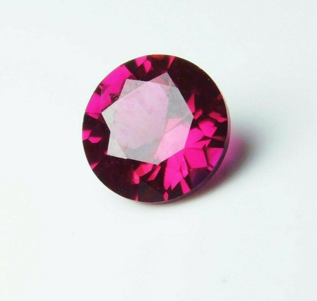 6 Ct NATURAL Gemstone RED Ruby Mozambique Round Diamond Cut CERTIFIED