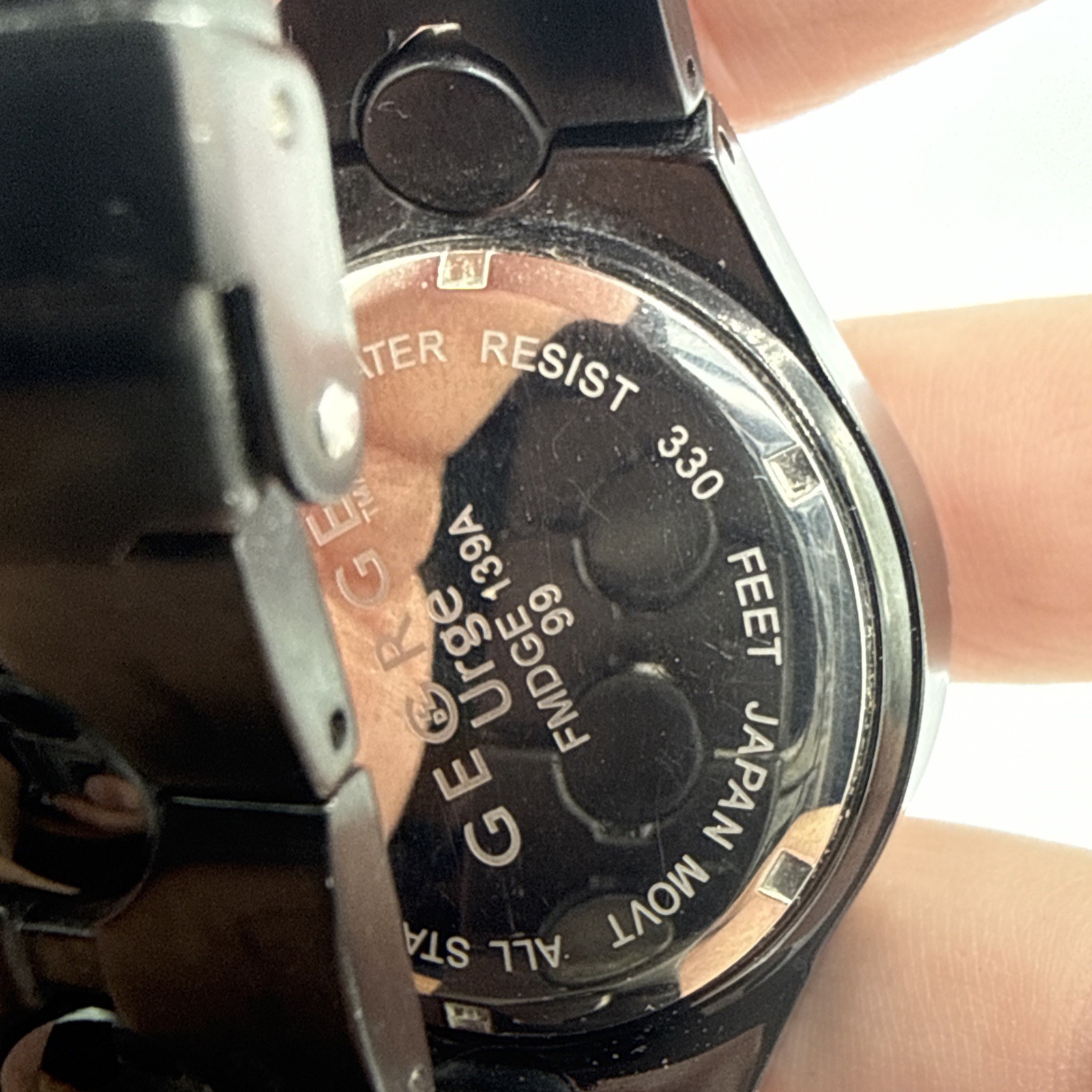 George Urge Model FMDGE 139a 330m Watch (New Battery) Black