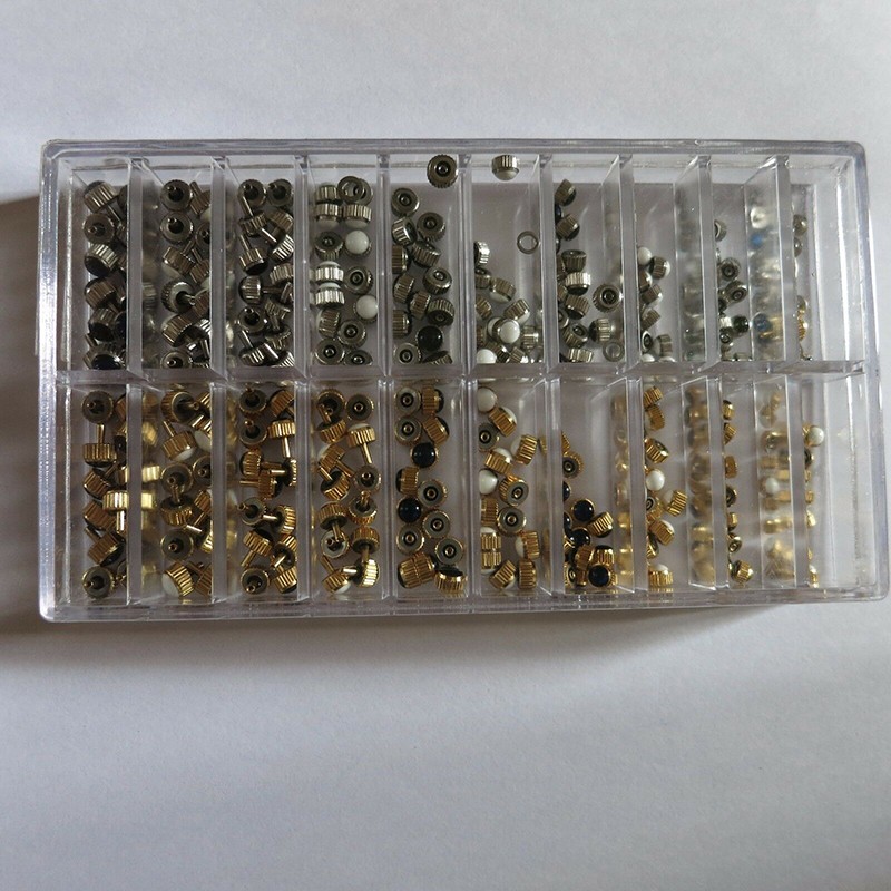Copper Mixed 3-5mm Quartz & Mechanical Watch Crown Tube Repairing Tool