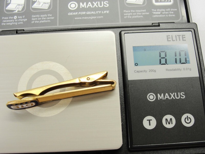 2 1/4″ “GTE 4 Star” 10K Emblem Gold 8.1 g Vtg Neck Tie Clip