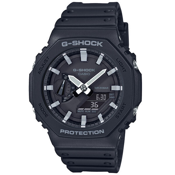 CASIO G-SHOCK GA-2100-1AJF Carbon Core Guard Watch Analog Digital Black Men’s