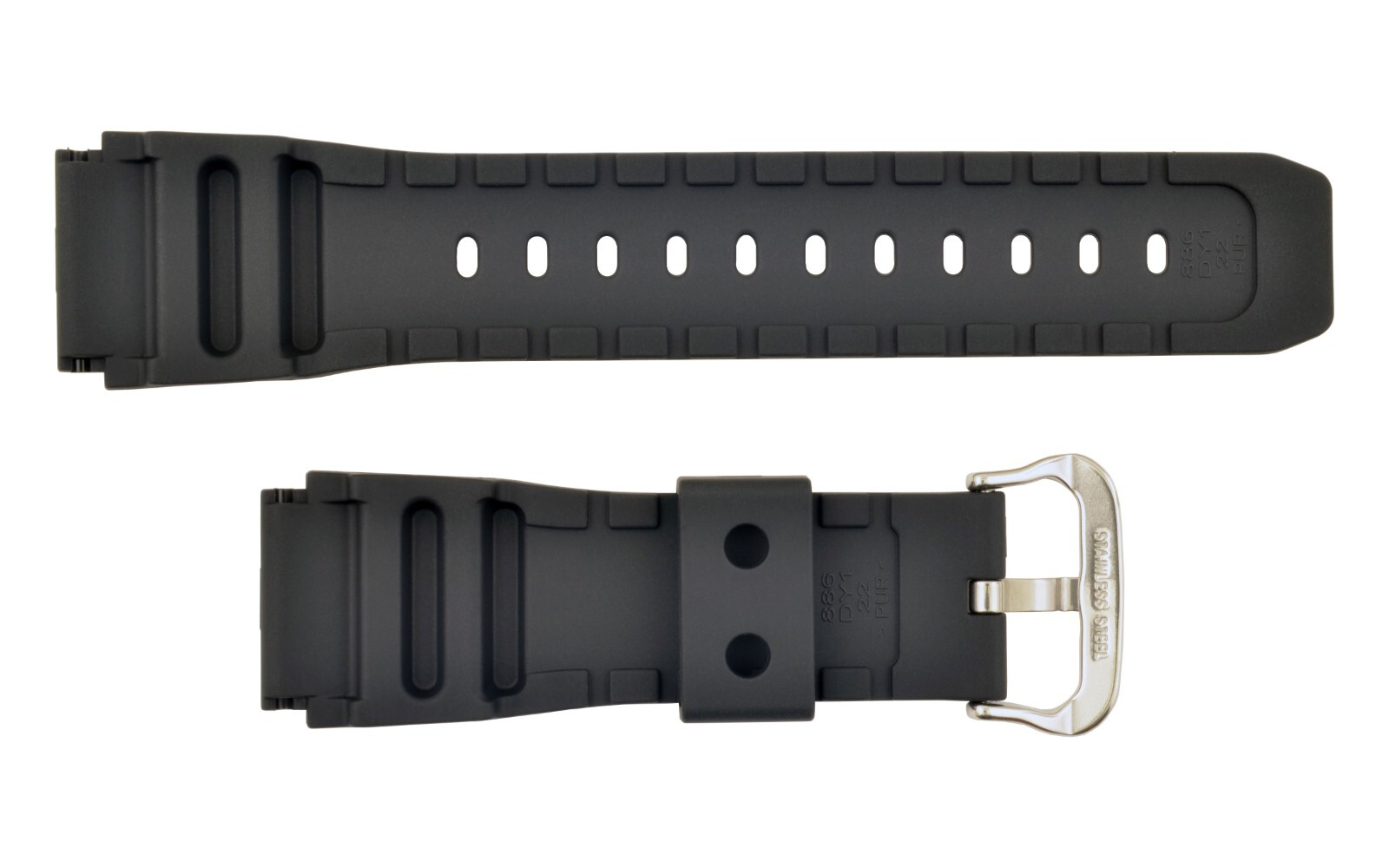 CASIO G-SHOCK Watch Band Strap diver MDV-106-1AV MDV-106-7AV Black Rubber Rods