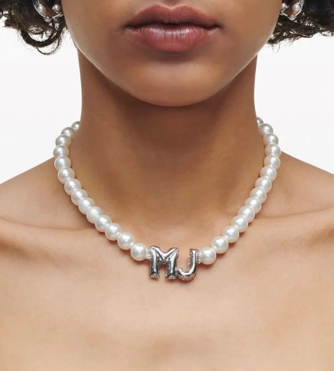 Marc Jacobs Balloon Pearl Choker Necklace New In Box