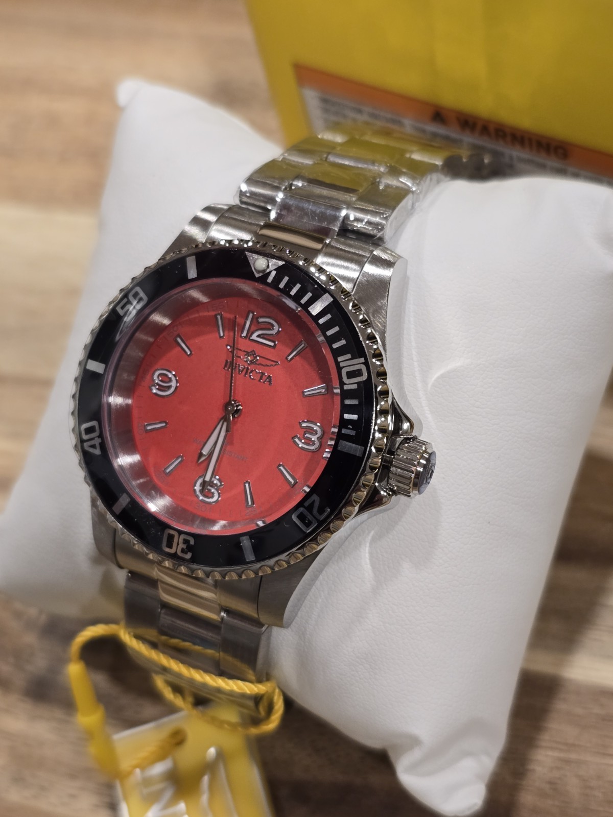 Invicta Specialty Rowan Men’s Watch – 40mm 49350 Stainless W/Red Dial New!!