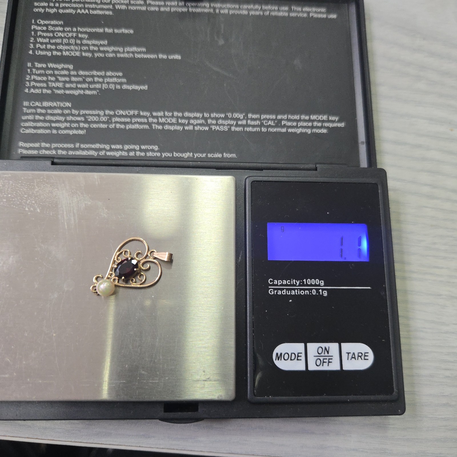 Art Nouveau 9ct Yellow Gold Pendant Cc.1900 Dainty Sweet Edwardian Piece