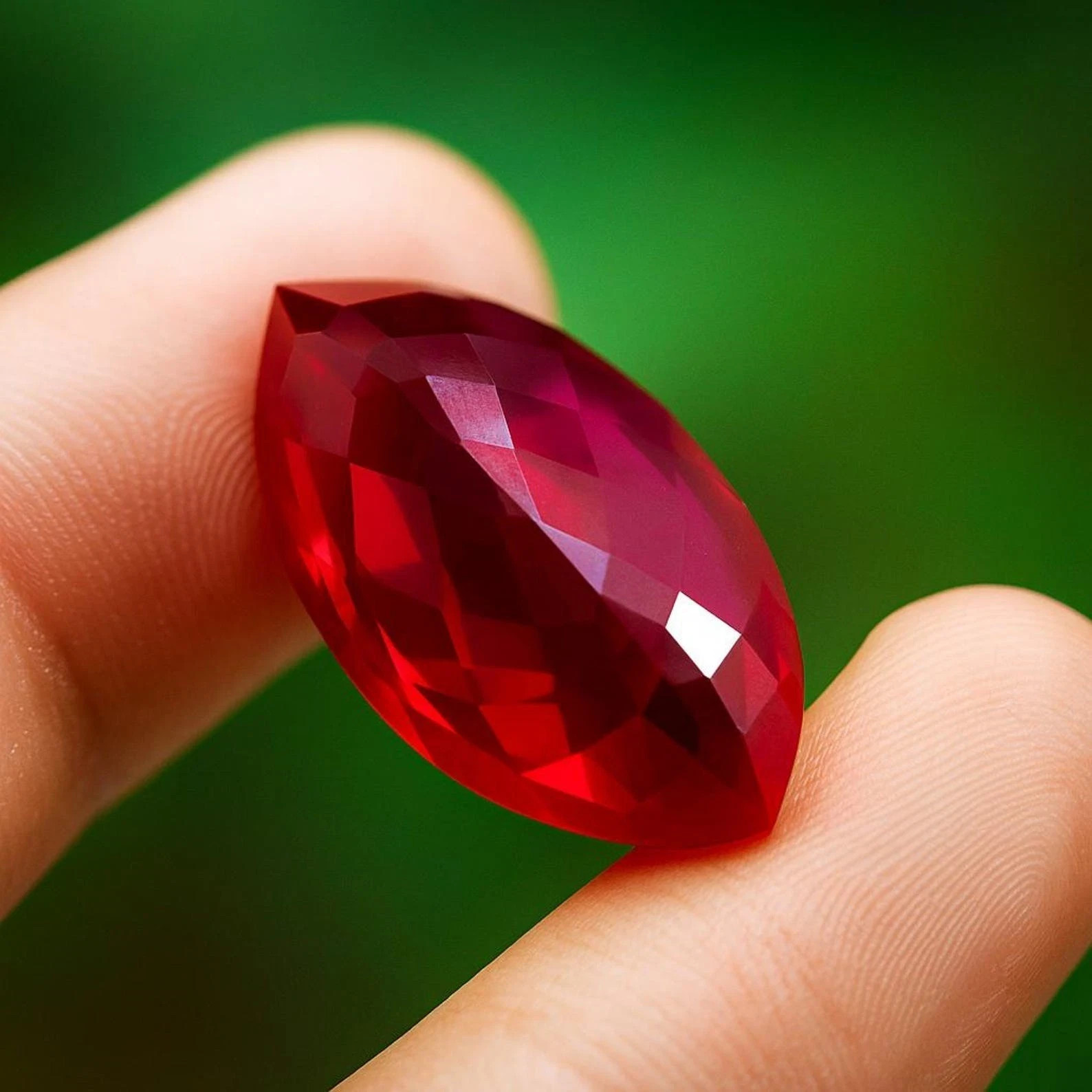 Natural Ruby 22 Ct Marquise Cut Red Certified Loose Gemstone