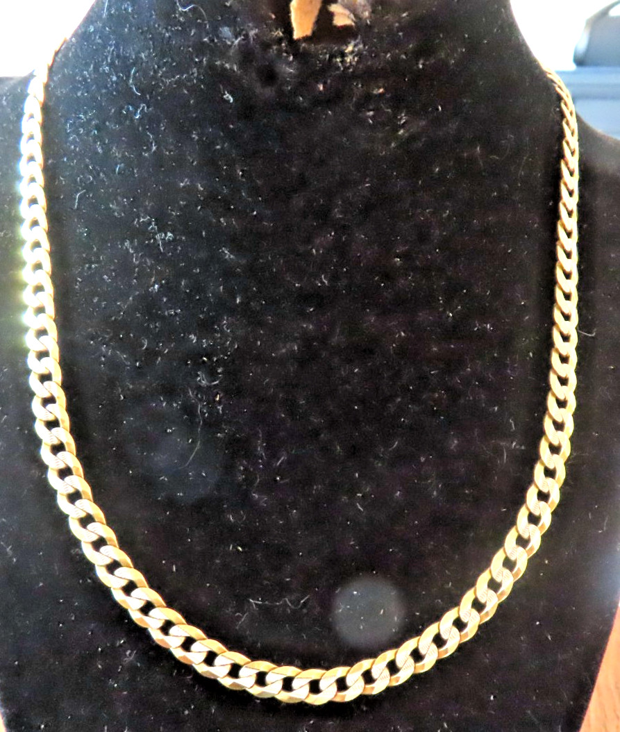 RCI 14K Yellow Gold & White Gold CUBAN LINK CHAIN Men’s Necklace 18″ Heavy Short
