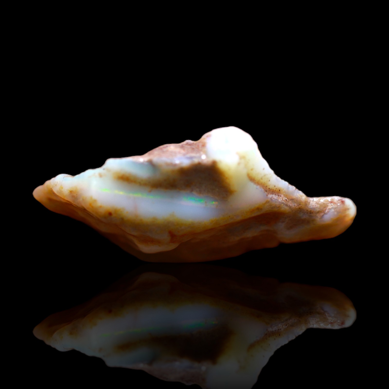 11.00 Cts Natural Australian Fire Opal Loose Astrology Rough Gemstone 25x18x7 mm