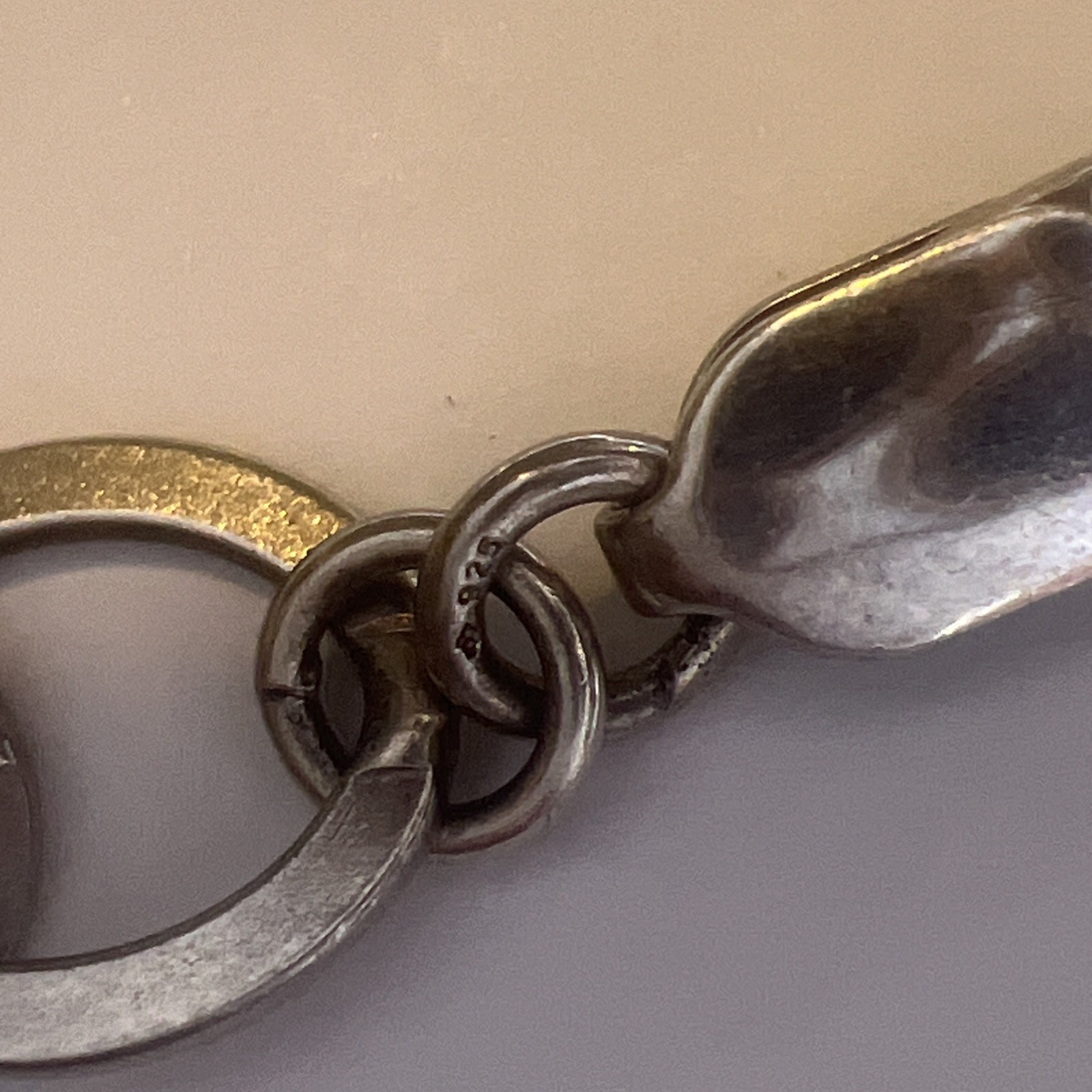 Vintage SILPADA Sterling Silver Hammered Large Pendant Toggle Necklace 35.4g