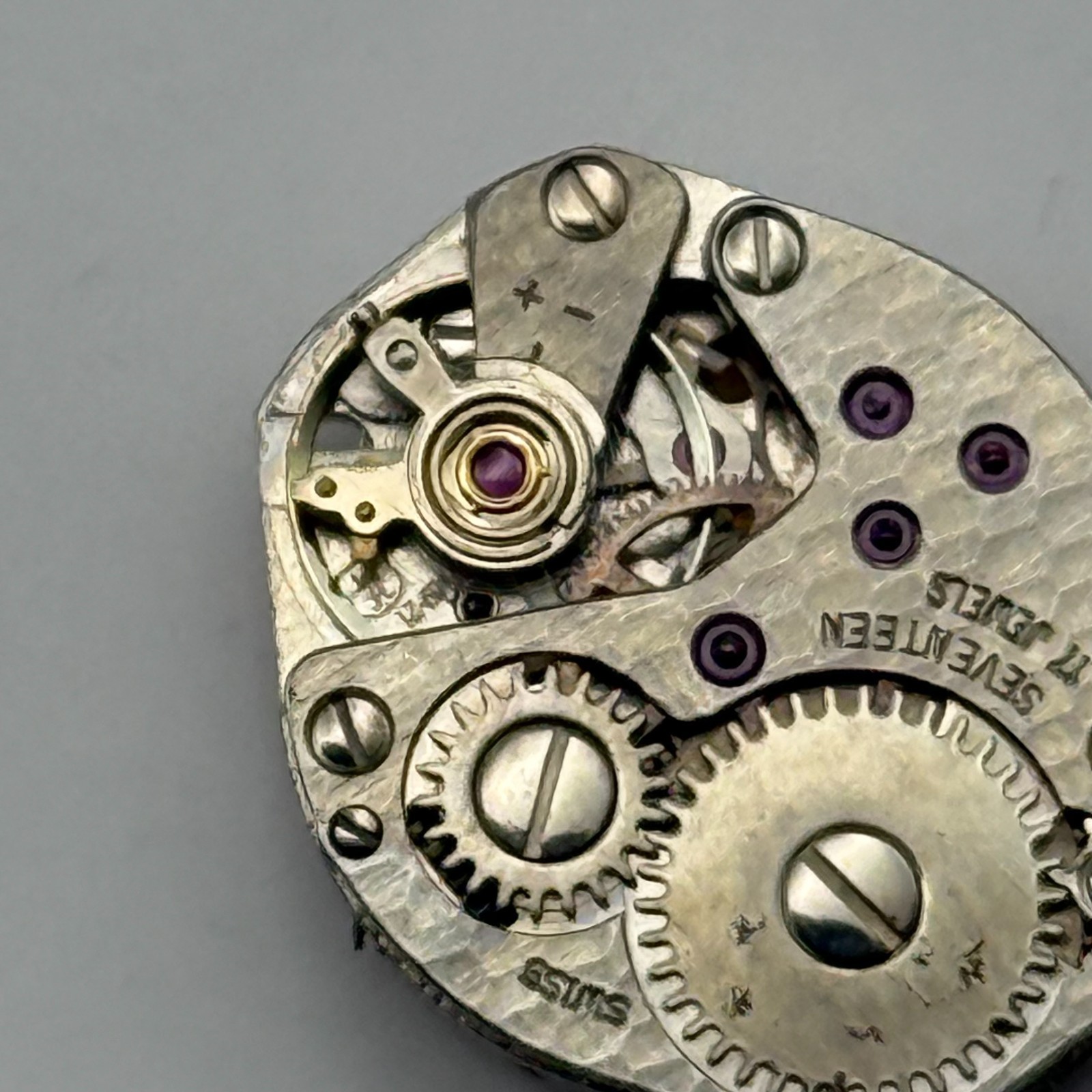 FHF 69-21 Watch Movement Corvette 17Jewels Swiss Manual Wind Parts Repair 15.3mm