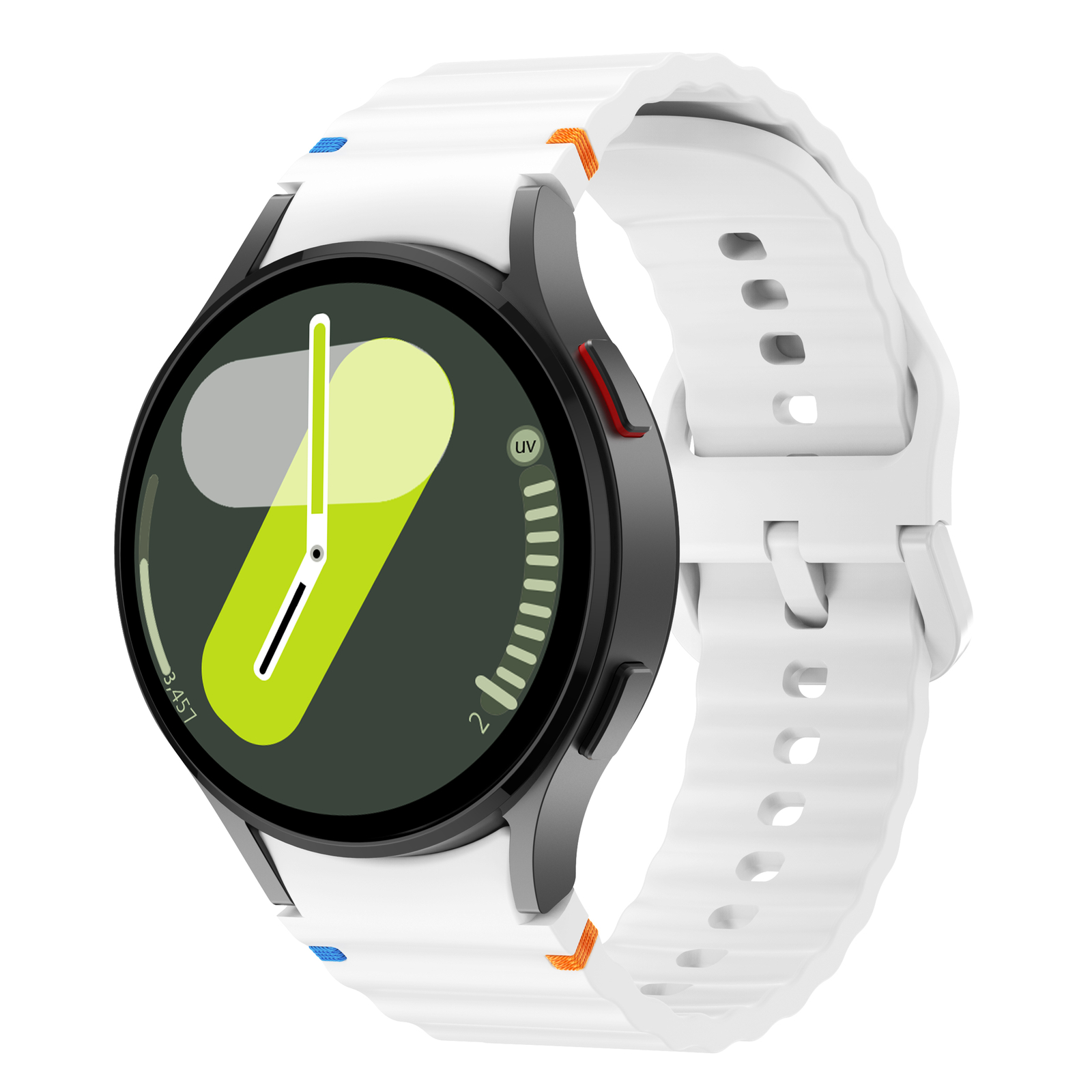 For Samsung Galaxy Watch 7/6/5/4/FE 40/44/47mm Sport Silicone Watch Band Strap