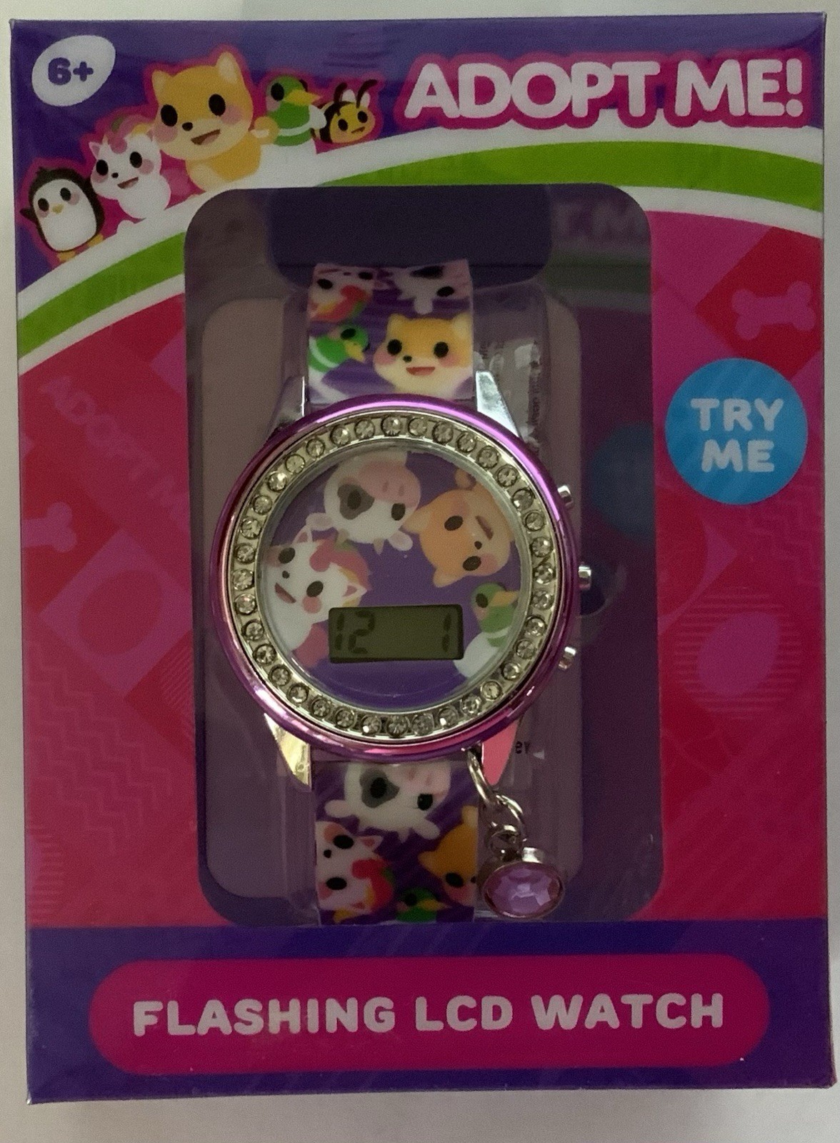 Adopt Me Kids Flashing Lights LCD Watch