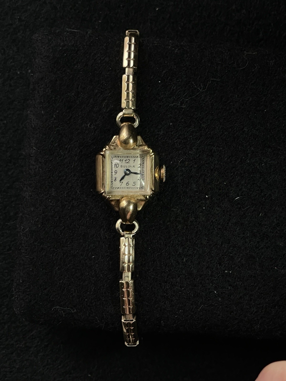 1947 Bulova Ladies Watch 21 Jewels 10K Gold Filled 12K GF Band Repair