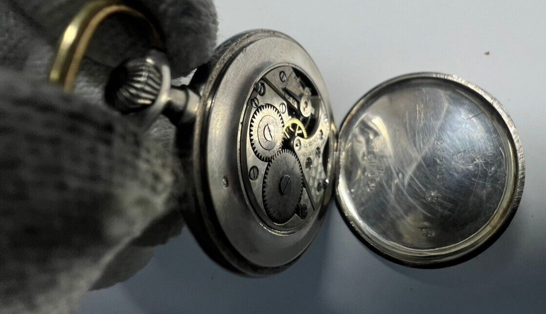 Mistral pocket watch silver 0.900 case 41.2 mm need service