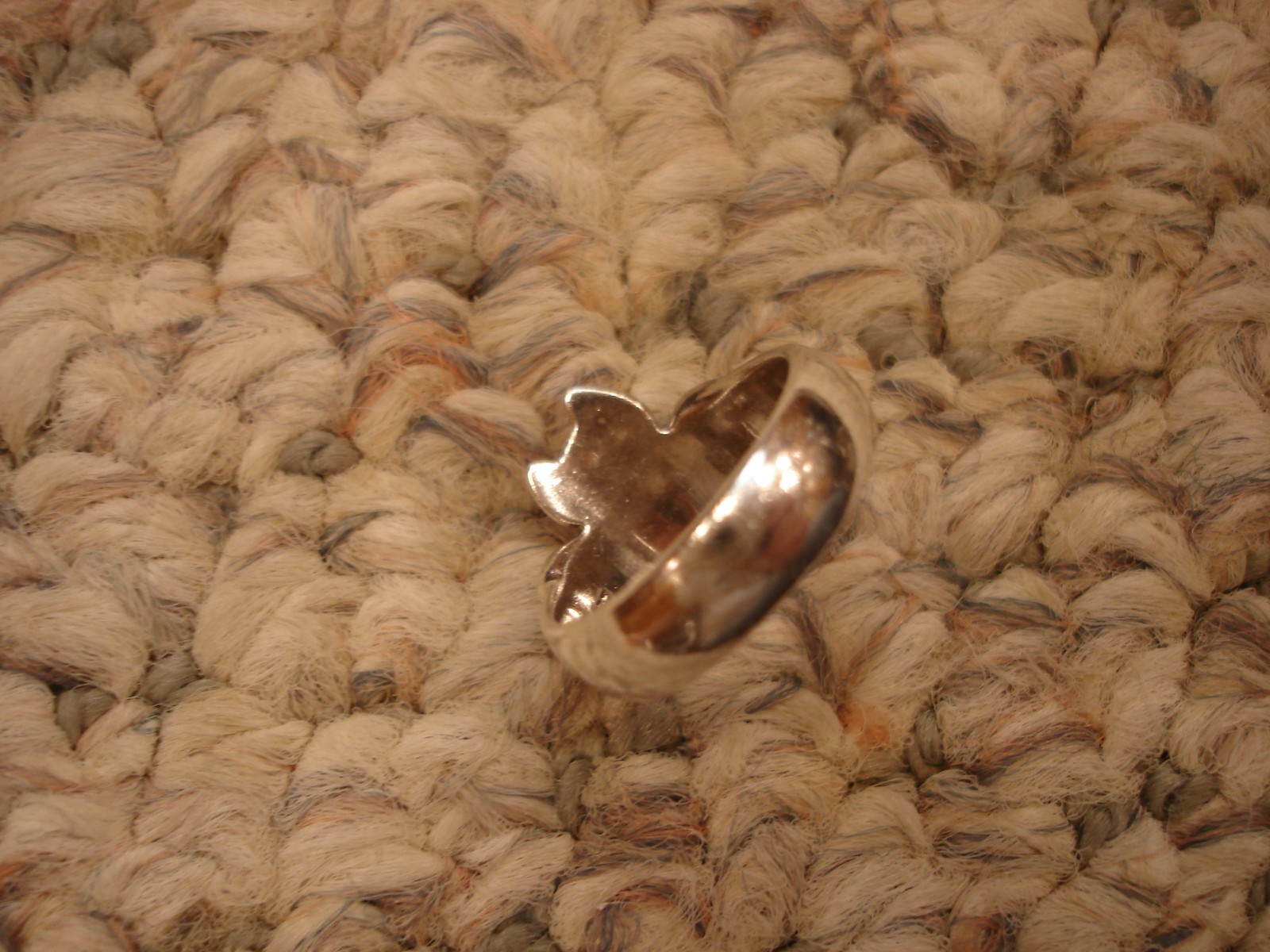 Vintage Peeking Kitty Cat Ring PSCL 925 Sterling Peter Stone