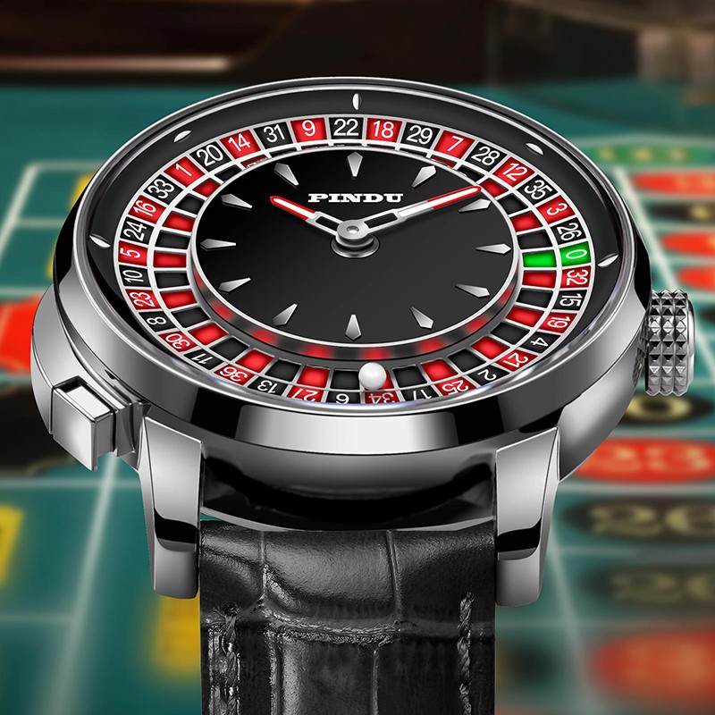 2025 PINDU Men’s automatic mechanical watch case 46mm Button Gambling DishLuxury