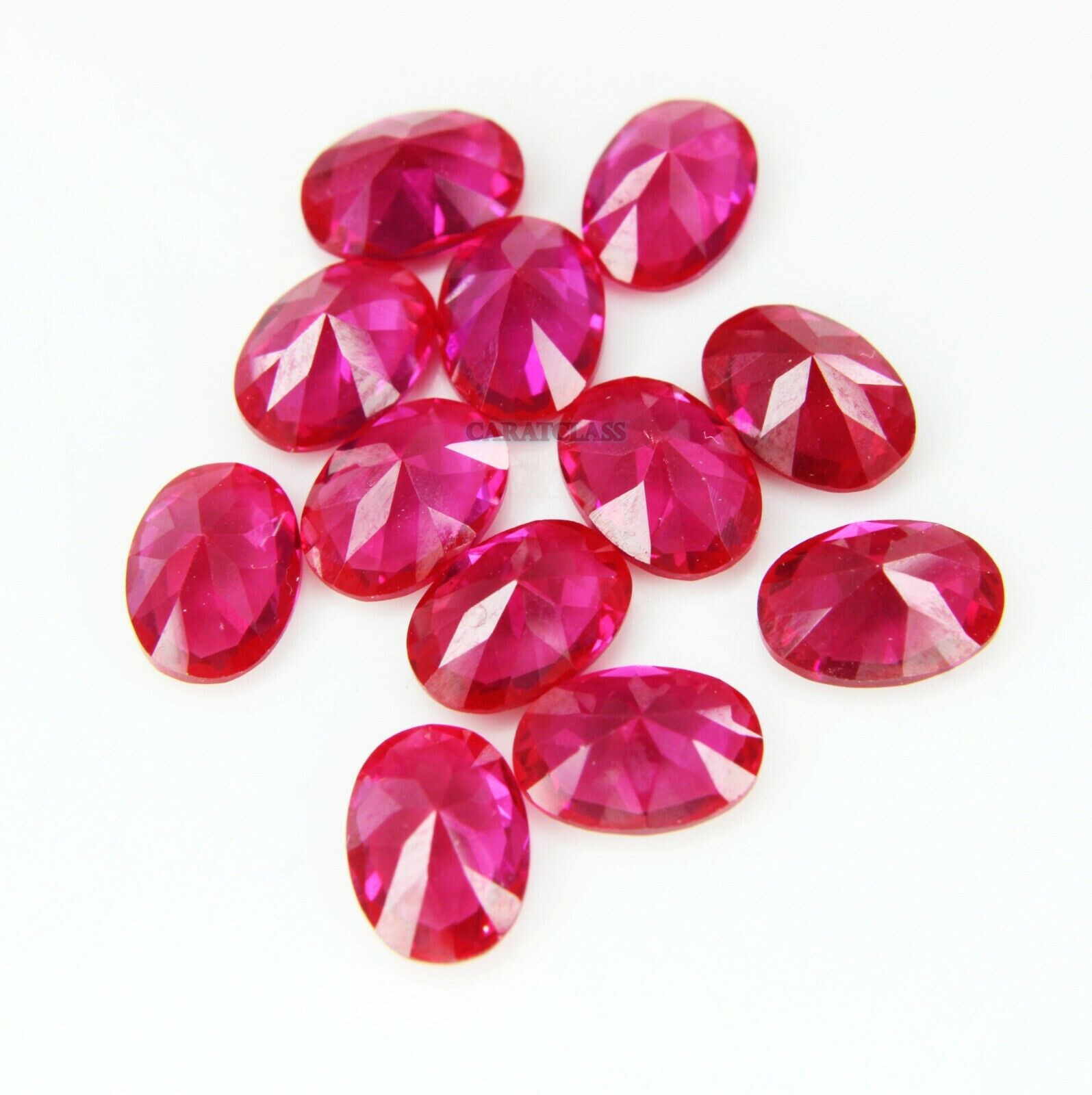 EPIC GEMS-6x5mm Certified Natural Loose Gemstones Ruby Oval-2 Pc Set