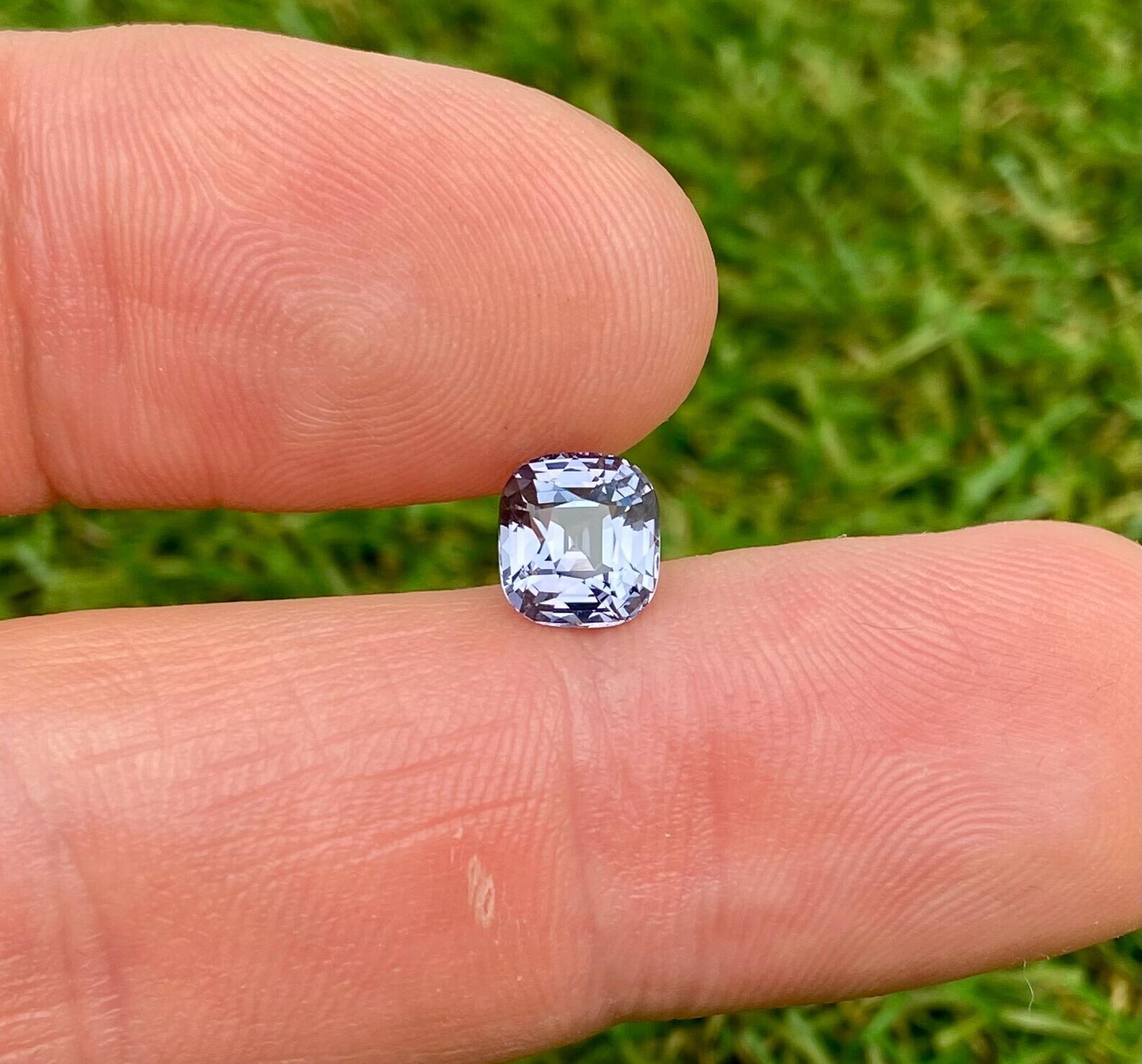 Natural blue Spinel loose gemstone 2.07 ct. Certificate Cushion Origin Tanzania