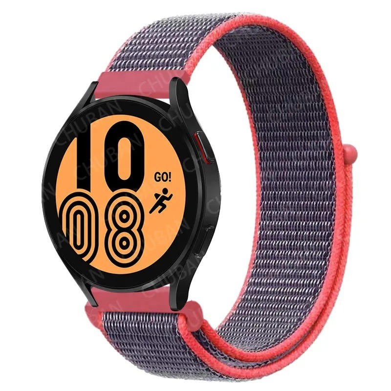 20mm 22mm Woven Nylon Sport Loop Watch Band Strap W/ Quick Release Spring Pins